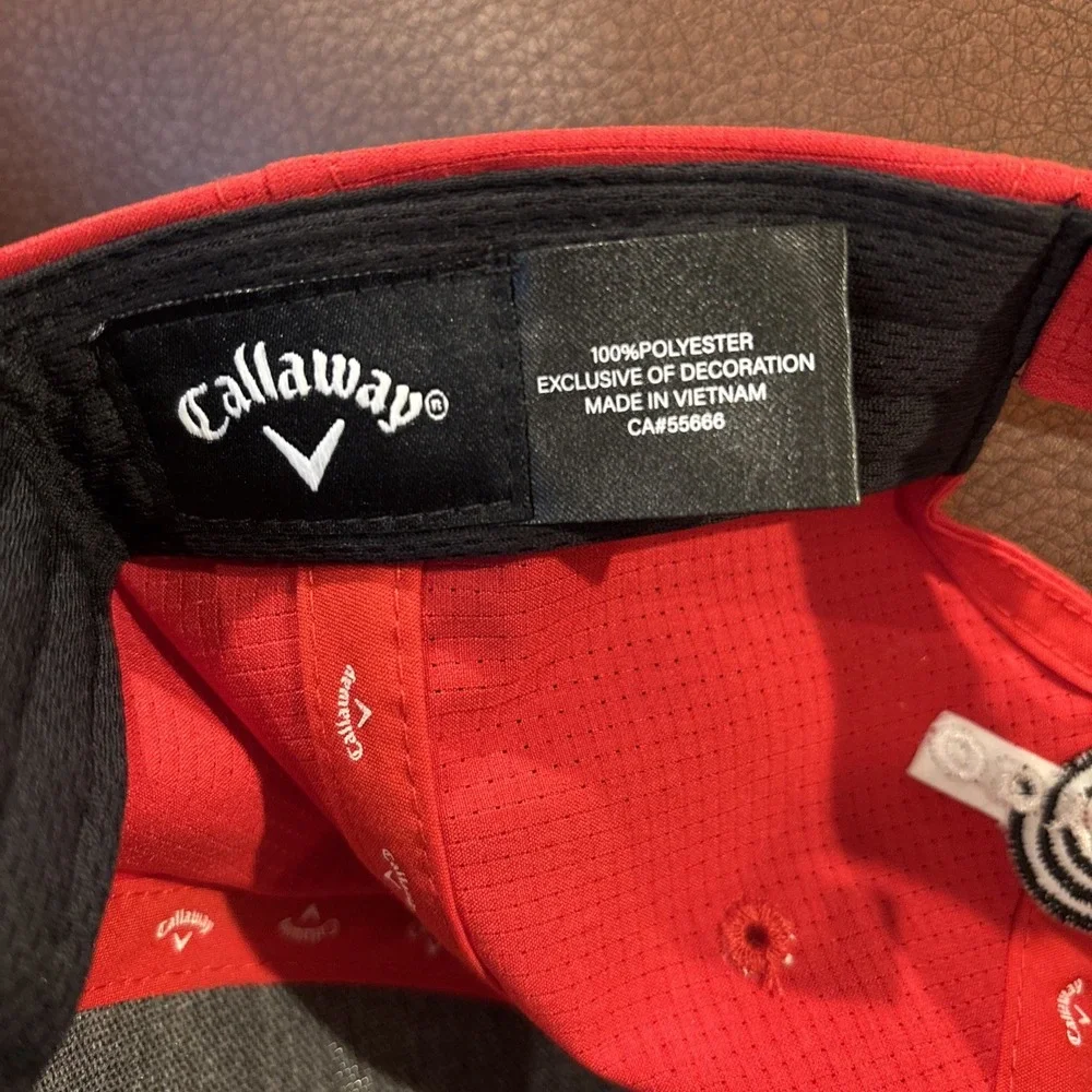 Callaway Adult Performance Pro Odyssey Red Adjustable Golf Hat New
